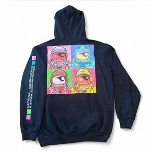 NASA Black Hoodie with Astronaut Graphic